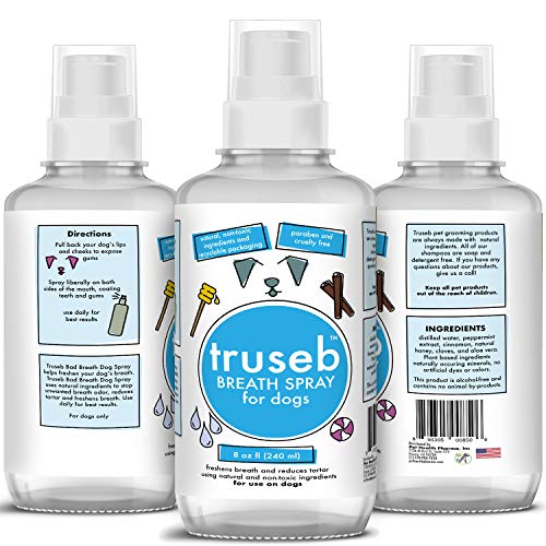 Dental Wipes, Spray and Water Additive for Dogs and Cats That Helps Remove Plaque Tartar Buildup Calculus, Bad Breath,Tooth Decay & Gingivitis (Dental Spray (8 Oz)) - Thumbnail 4