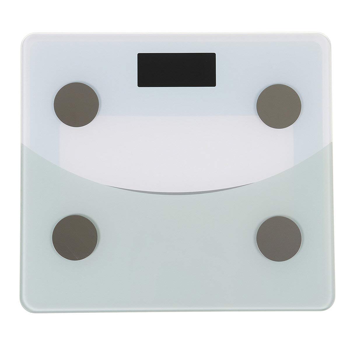 modny design 180 kg Zakres pomiarowy Waga Bluetooth z cyfrowym wyświetlaczem LED Overbold APP Waga łazienkowa Waga ciała Wireless Smart Digital (kolor: czarny) (czarny)