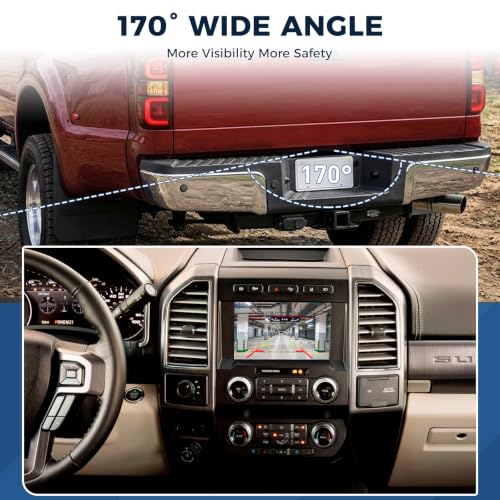 Image of Rear View Backup Camera Fit for Ford F-250 F-350 F-450 Super Duty 2008-12 | Parking Back Up Assist Camera Replace#9C3T-19G490-BD, 9C3Z19G490E, 9C3T19G490BD