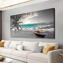 Beach Sea Wave Pictures Canvas Wall Art