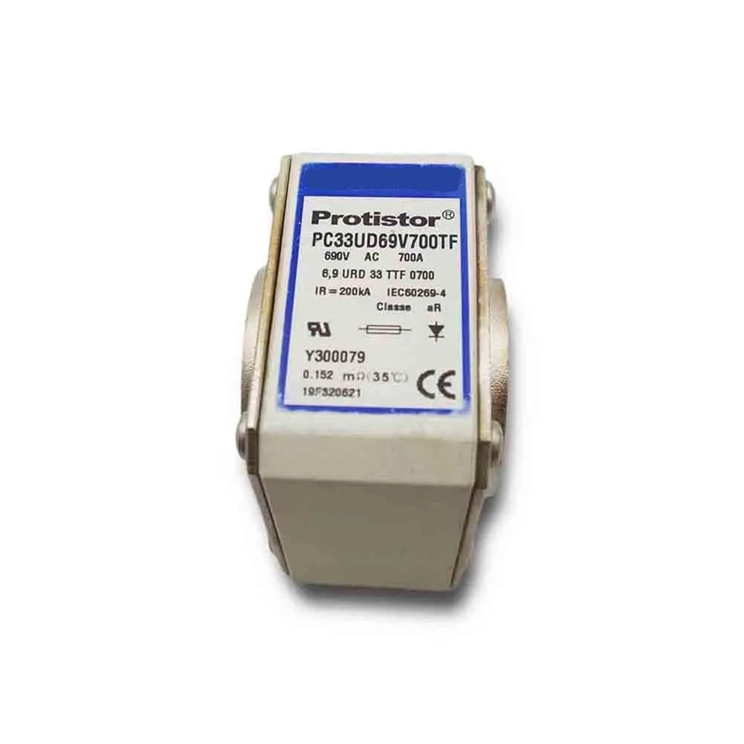 Ceramic Thermal Fuse PC33UD69V700TF 690V 700A for Short Circuit Protection