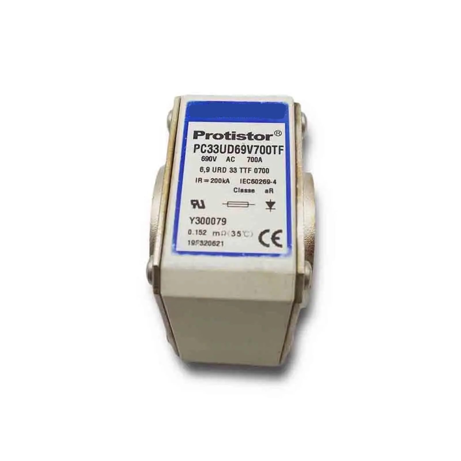 Ceramic Thermal Fuse PC33UD69V700TF 690V 700A for Short Circuit Protection
