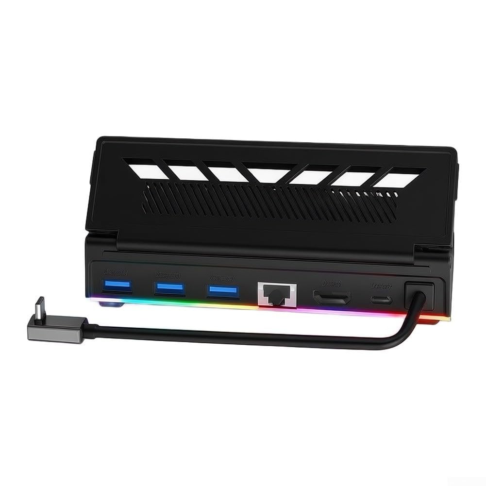 Docking Station per steam Deck RGB 4K 100W per pd Docking Station
