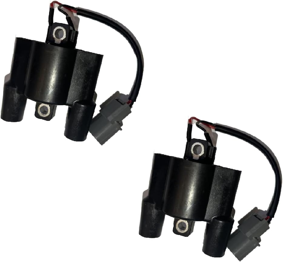 2PCS F6T557 63P-82310-01-00 Ignition Coil Compatible with Yamaha Outboard 60HP 75HP 90HP