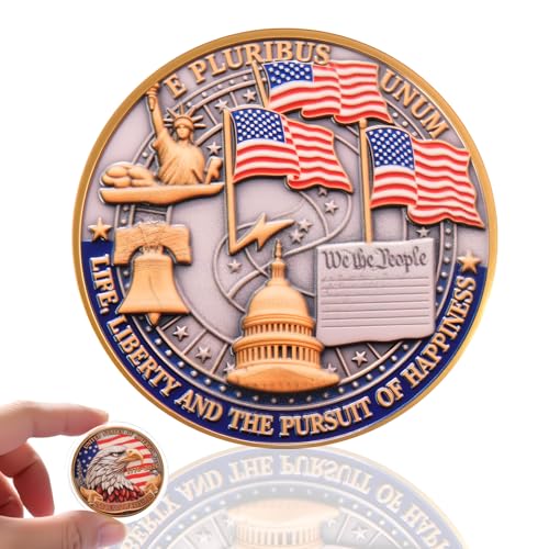 250th Anniversary Commemorative Coin‌ - American Eagle & Patriotic Symbols Collectible, ‌America 250 Merchandise‌ for 250th Anniversary Celebration & Gifting (1776-2026)