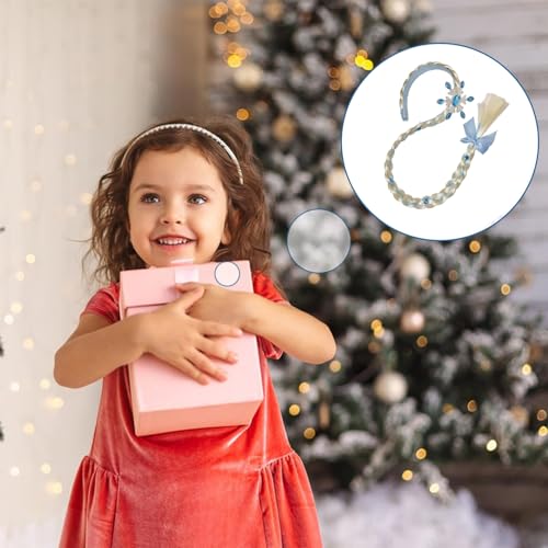 Haarreif Prinzessin Zopf, Mädchen Perücken Haarteil, Prinzessin perücke Blond, Lange Haare Rapunzel Zöpfe Haarschmuck, für Geburtstag Party Cosplay Kostüm/Karneval/Party