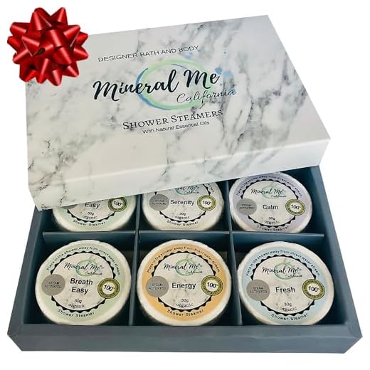 Mineral Me California - Vaporizadores de Chuveiro Orgânicos - Aromaterapia - Bombas de Banho Naturais - Presentes Relaxantes