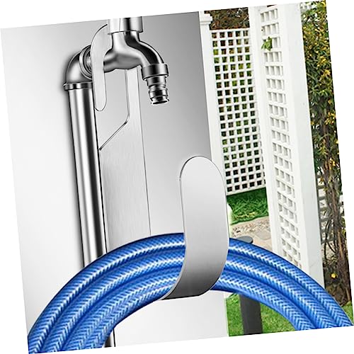 FUNOMOCYA 1 Unidade Rack Armazenamento Mangueira Suporte Gancho Mangueira Inoxidável Suportes Metal