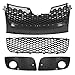 Przedni Grill Samochodu, Przedni Czarny Zderzak Samochodu, Dolny Grill, Kratki Przeciwmgielne, Odpowiednie dla GTI MK5 2006-2009