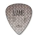 Perosnalized Name Guitar Picks Metal Texture Background Design