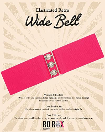Ro Rox Retro Vintage Belt | Elastic Belt Women's Accessories | 50S Nurse Belt | Waist Belt For Women & Ladies #TOP2