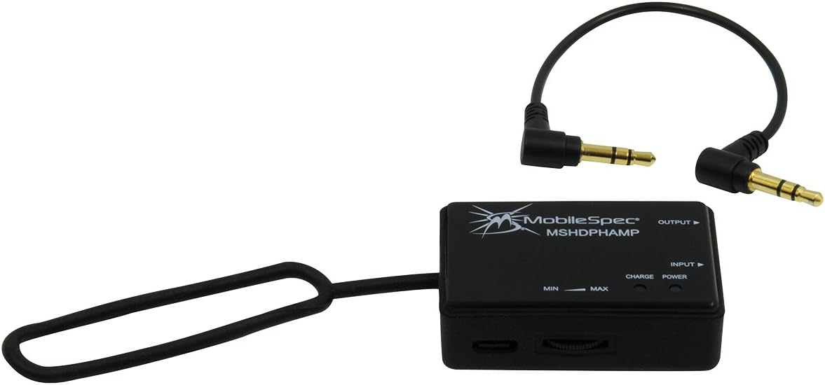 MobileSpec Headphone Amplifier & Enhancer for Universal/Smart Phone, Black