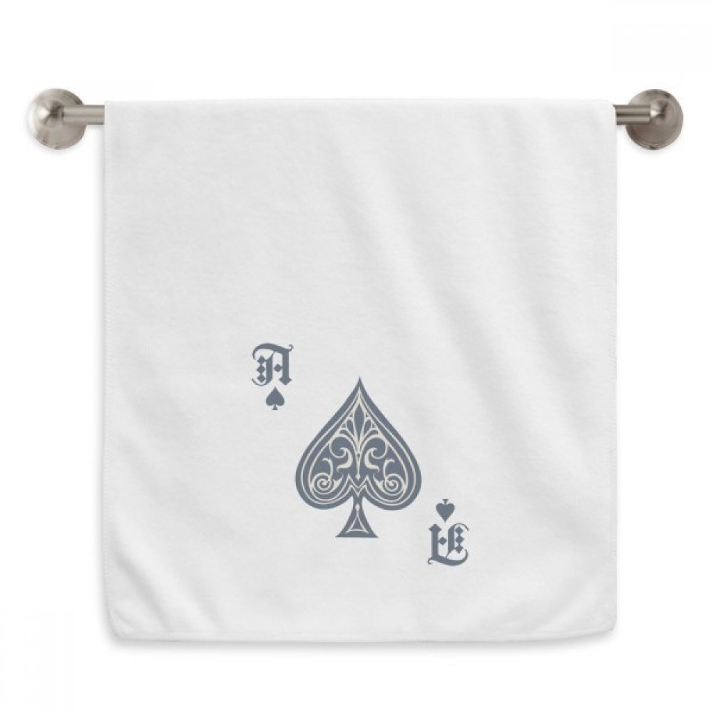 Serviettes moelleuses à motif cartes pour votre salle de bain ou soirée poker
