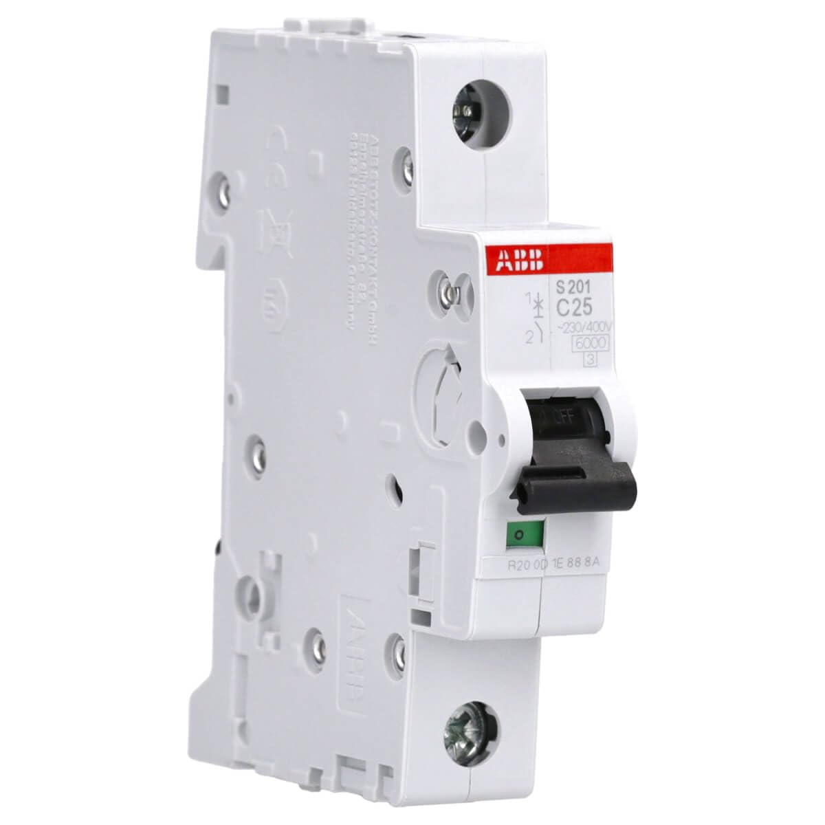 ABB S201 C25 INTERRUTTORE AUTOMATICO 6KA 1P