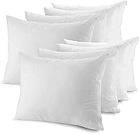 Vista 6 de Set de 2 Protectores de almohada con cierre hechos de poliéster y algodón.
