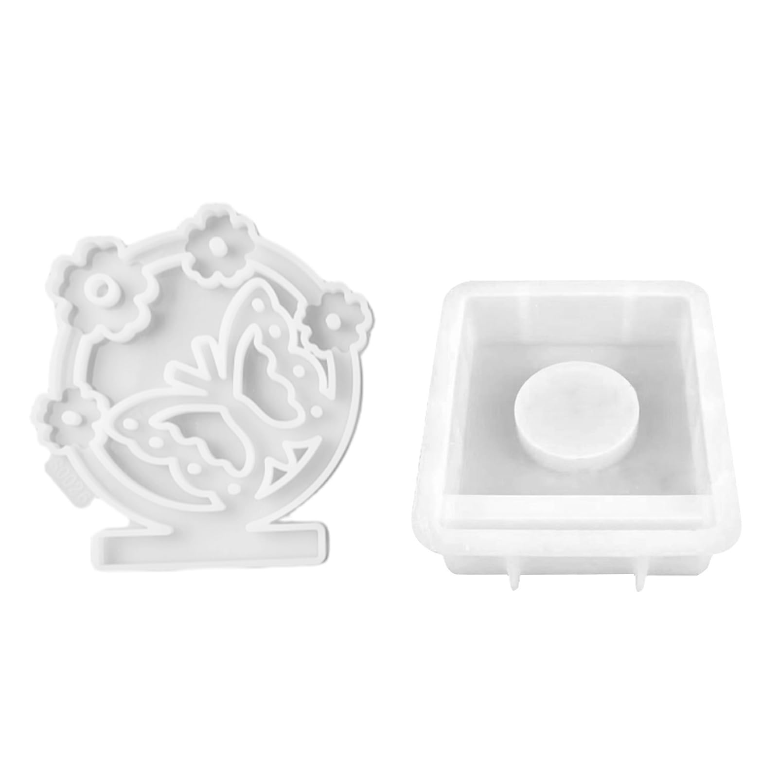 Jazuaiao Butterfly Holder Molds with Base for Craft Making Holder Easter Decorations Gypsum Ornaments