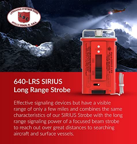 Lifesaving Systems Corp Sirius Long Range Led Strobe Light - Uscg Approved Signaling Strobe - Does Not Replace Flares, Exceeds Solas Requirements - Made In Usa #TOP1