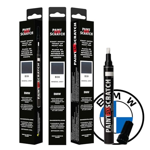 Image of Paint Scratch Fix Exact BMW Touch Up Paint For Mineral Grey B39, Car Paint Pen, Auto Marker For Scratches, Fixed Keyed Car And Stone Chips, Manufacturer Exact Color Code Match (BMW - Mineral Grey - B39)