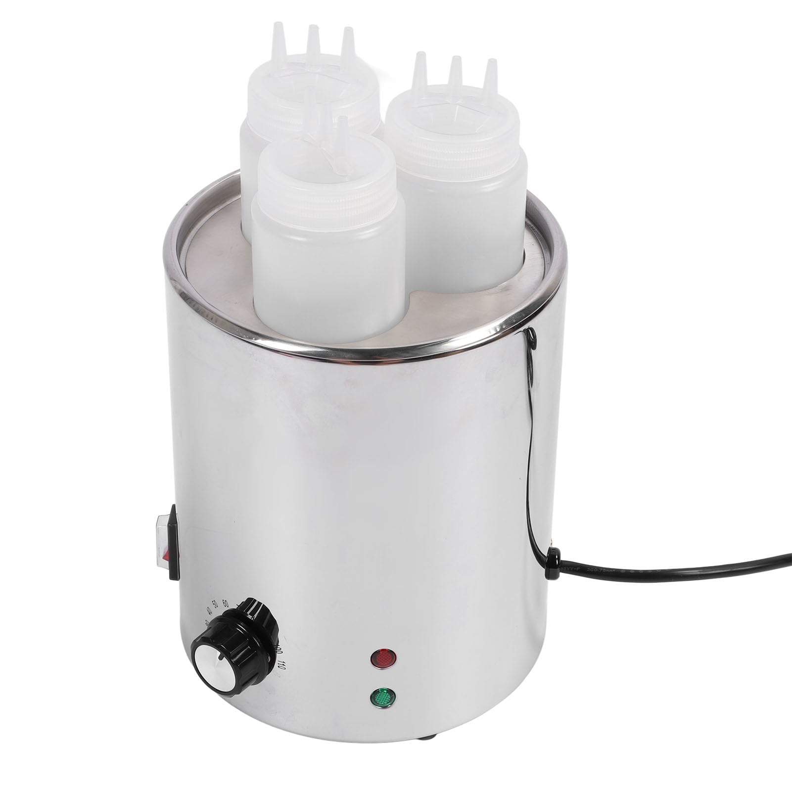 Calentador de Eléctrico, Dispensador de Queso Eléctrico, Encimera de Acero Inoxidable, Calentador de Mantequilla de Caramelo de Chocolate Nacho para (Enchufe UE 100 a 240V