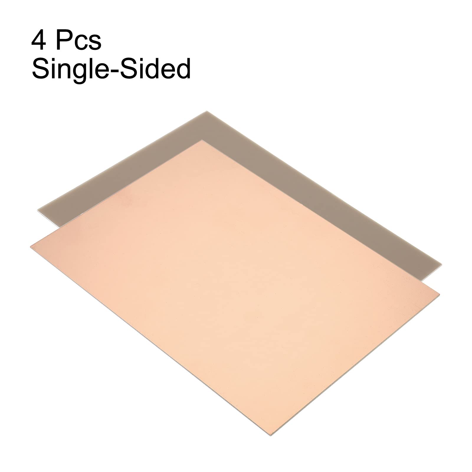 PATIKIL FR4 Laminato Rivestito in Rame a Lato Singolo PCB, 4 Pezzi 200 x 150 x 1,2mm Circuito Prototipo Universale Placcato in Rame