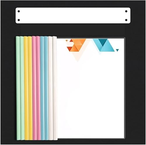 Carpeta de archivos de plástico de colores con barra deslizante, tapas de informes, capacidad de 60 hojas, carpetas de archivos de presentación de