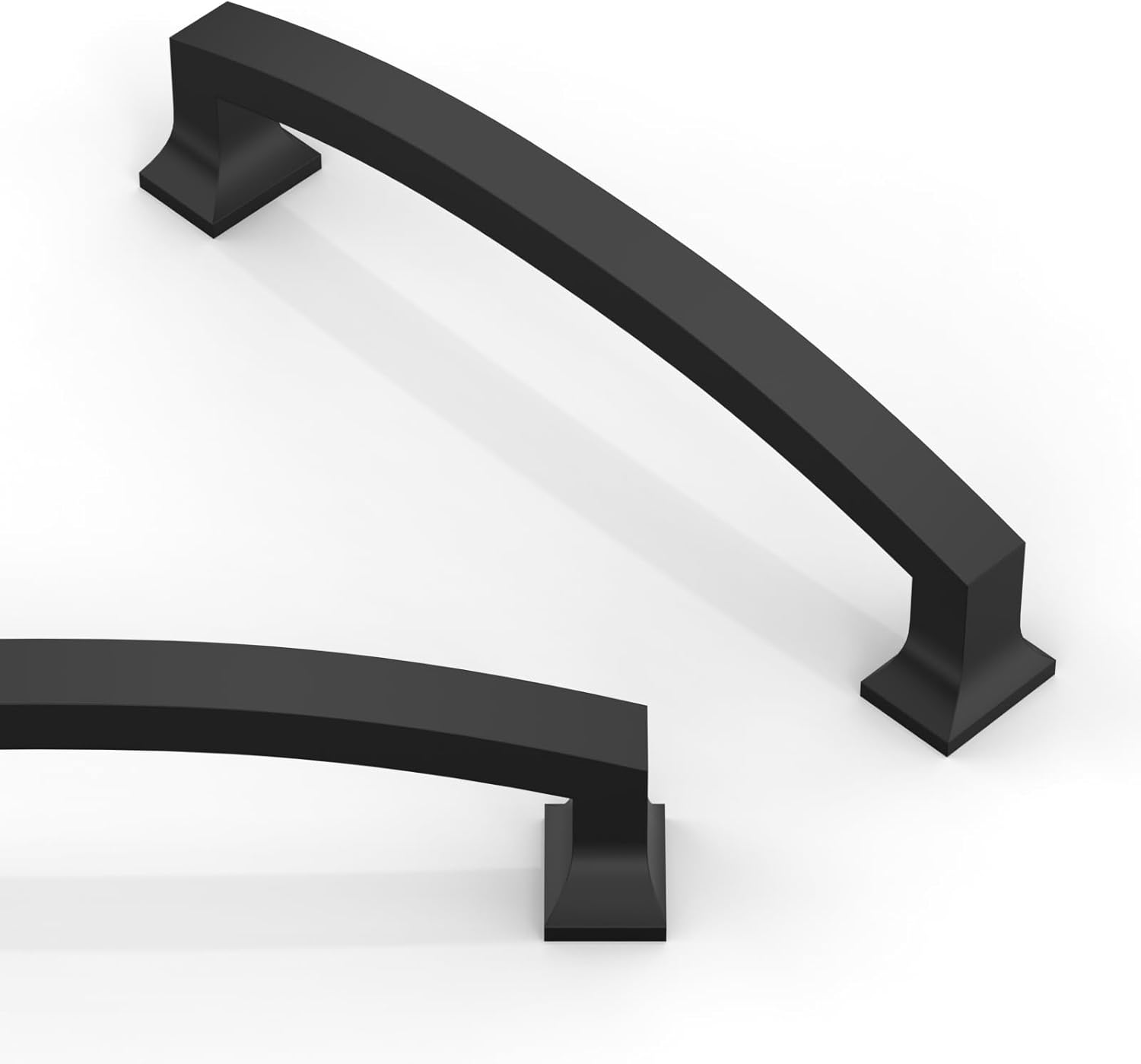 10 Pack Matte Black Cabinet Pulls 7.5 Inch(192mm) Kitchen Cabinet Handles Solid Zinc Alloy Cabinet Hardware Drawer Pulls