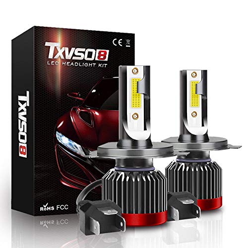 Preisvergleich Produktbild CARLAMPCR H4 Scheinwerferlampe, 6000K 9V-32V 80W 8000LM Autobirne 2pcs, wasserdicht Schutzart: IP68