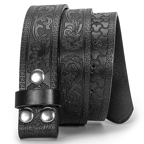 UTOWO Men Women Retro Belt Strap without Buckle 1.5