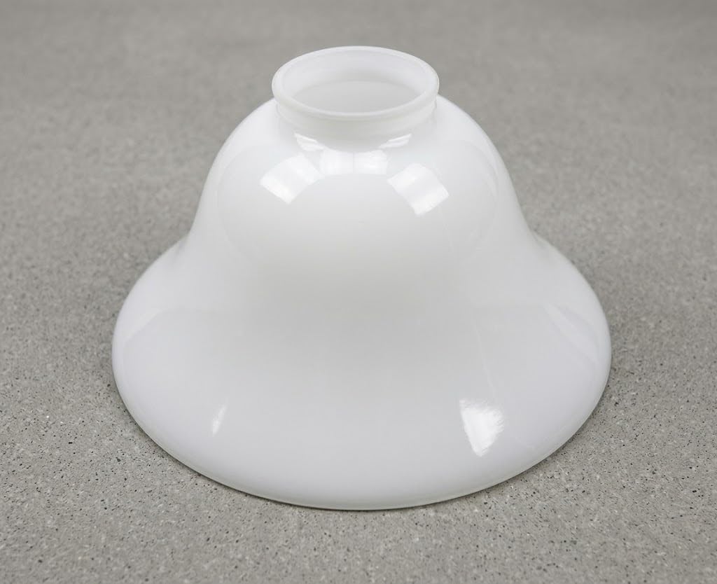 ARTERAMEFERRO Vetro di Ricambio per Lampada Ministeriale Ottone Bianco Churchill Banchiere 19 cm