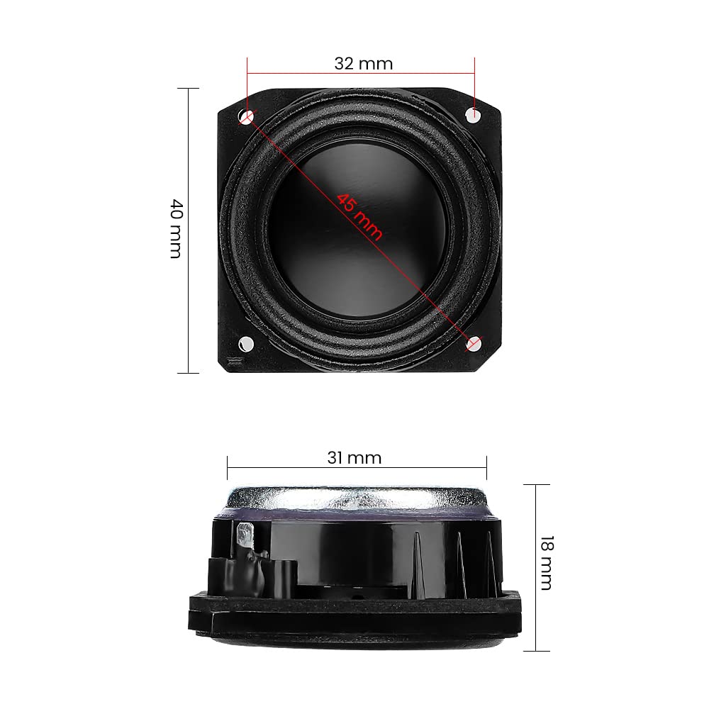 STORKY 1.5 Pollici 40 Millimetri Audio Altoparlante 4Ohm 8W Gamma Completa di Frequenza Mini KSV Bobina al Neodimio Altoparlante for Echo Dot3 Smart 2PCS