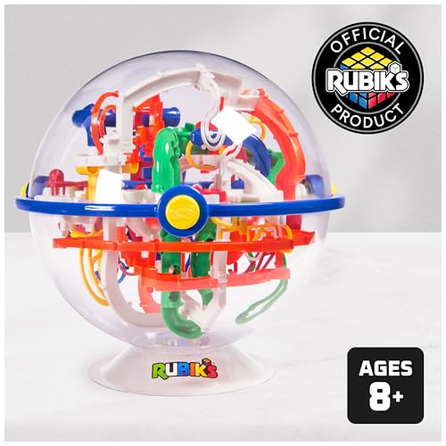 Image of Rubik's Cube, Rubik's Tracks 150 3D Gravity Maze & 3D Puzzle Game with 150 Obstacles, STEM Toy Problem-Solving Brain Teaser, Fidget Toy, Sensory Puzzle for Adults, Teens, Kids, for Ages 8 & Up