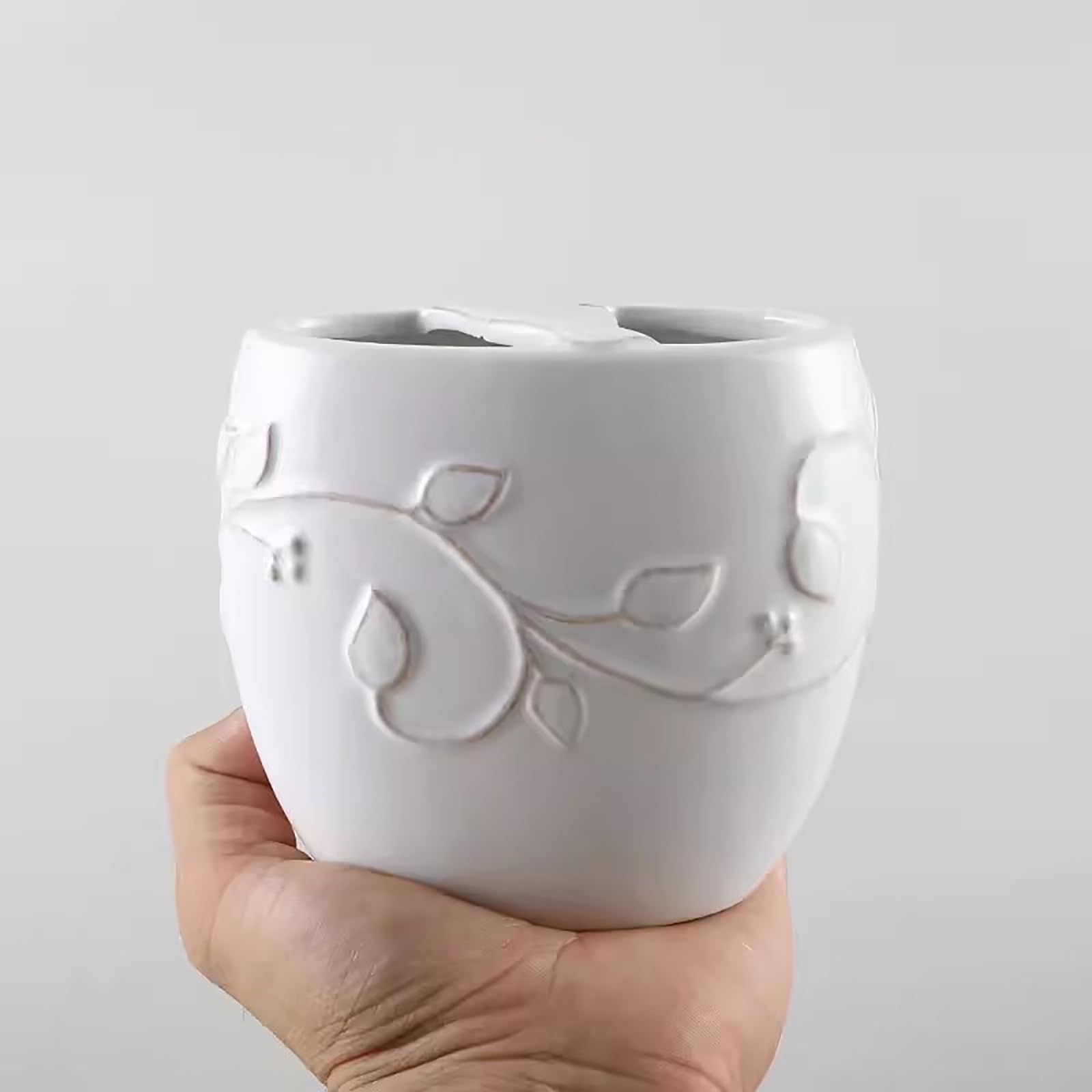 Amazon.co.jp: ペンスタンド ペン立て カメオ陶器ペンホルダー