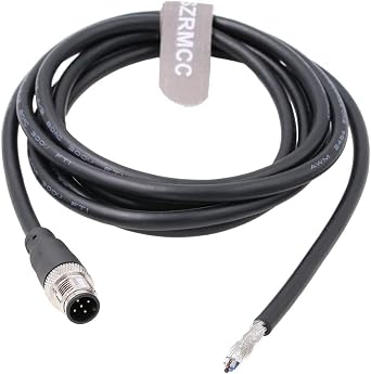 SZRMCC M12 A Code 5 pin Male Connector Sensor Cable to Open IO Link Actuator Shielded Electrical Cable for EtherCAT Profinet Master Module Industrial Automation 10m