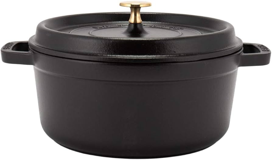 STAUB ストウブ ココット ラウンド 24cm ブラック 61NkDKxw7lL._AC_UL210_SR210,