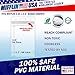 Mifflin-USA Plastic Waterproof ID Badge Holders (Clear, 2.25x3.5 Inch, 100 Pack), Vertical Hanging Name Card Holder with Zipper, Resealable Bulk Nametag Holders