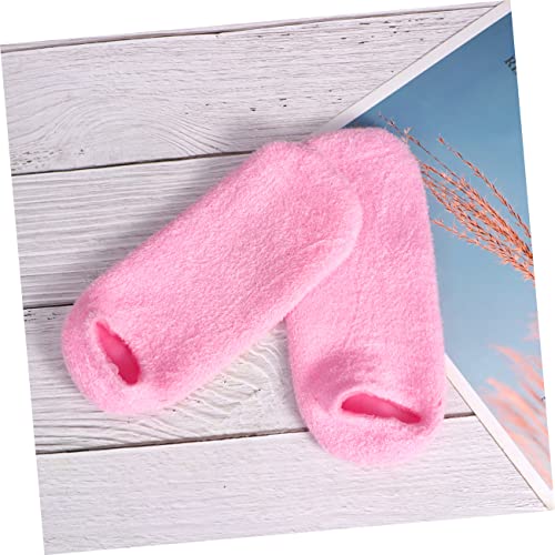 minkissy 3 Pairs Anti Callus Socks Feet Healing Socks Skin Softening Socks Dead Skin Socks Spa Feet Sleeves Footcare Treatment Socks Cracked Heels Guard Gel Socks Socks Chunky Heel - Image 3
