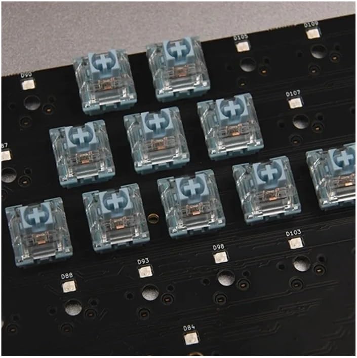 Silent Bluish White Switch Mechanical Keyboard Mute Tactile 3 Pin 42 gf Dual Gold Plated Spring SMD RGB Double Mute Switches(10PCS)