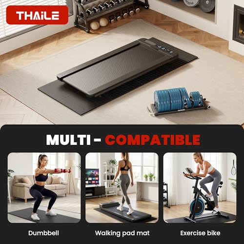 Image of Non-Slip Walking Pad Treadmill Mat for Carpet Floors,55x24 Hardwood Floor Protection, Mats for Under Walking pad /Treadmill /Bike /Exercise Equipment on Carpets, Noise Shock Absorption, Stationary