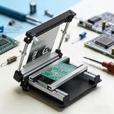 YXYLJOZ Stampante per Stencil PCB, Stazione di Stampa Serigrafica Manuale con Raschietto, Spessore Regolabile, Alta precisione, per riparazioni elettroniche (10 * 10cm)