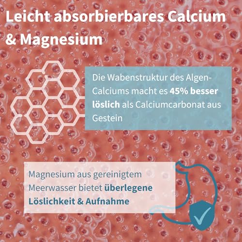 Calcium Kapseln von Igennus Healthcare Nutrition mit Algen-Calcium und Magnesium