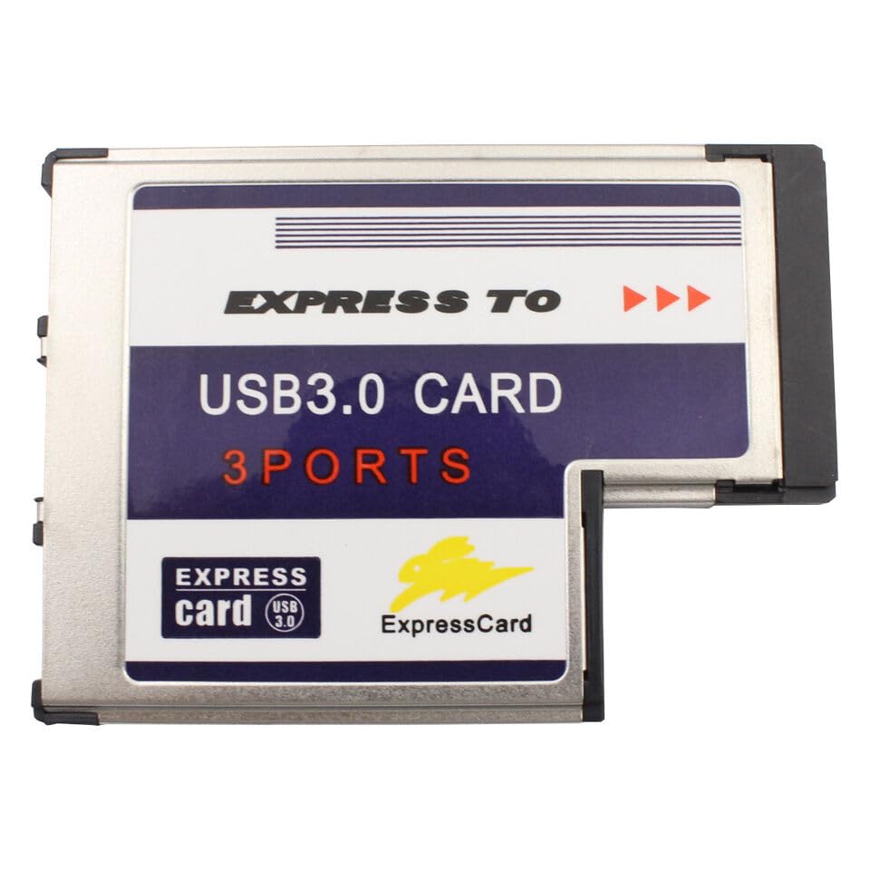 3 Port USB 3.0 Express Card 54mm PCMCIA Express Card Fit for Laptop NEW T7W9 U8