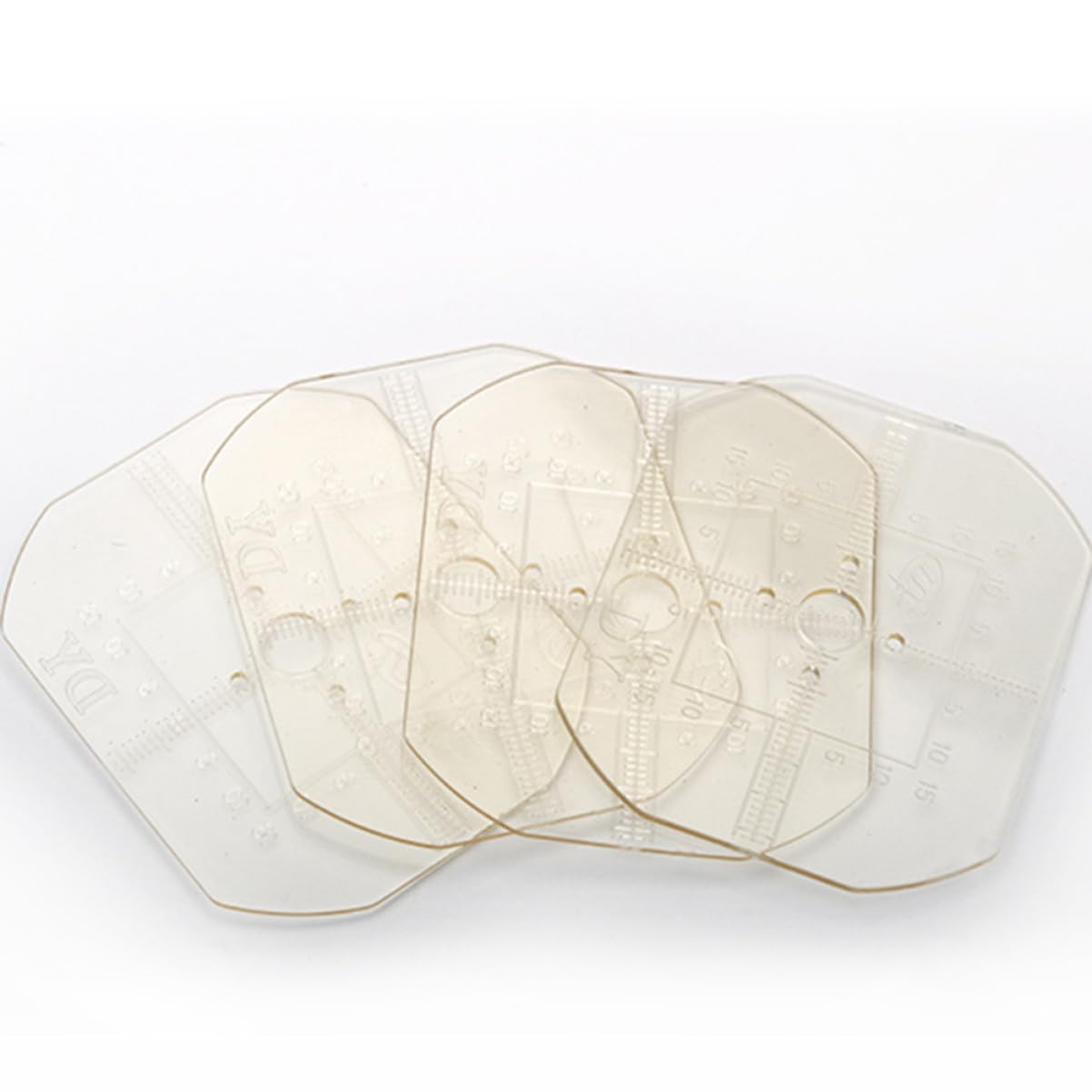 PLAFOPE Plantilla para Lentes de Gafas de Plástico 94 Piezas, Accesorios para Procesamiento, Herramienta Fácil de Usar y Buena Flexibilidad para Gafas de Ver