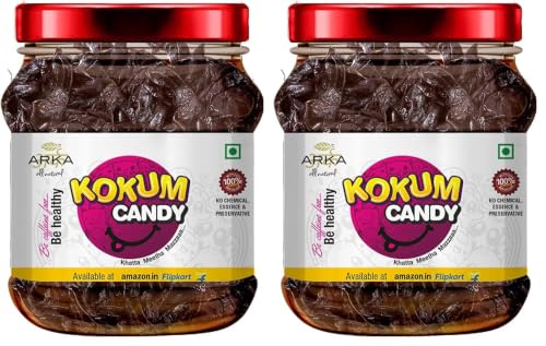 Image of Arka All Natural Kokum Candy, Khatta Meetha Tangy Chatpata, Good for Digestion - 200g (Pack of 2)