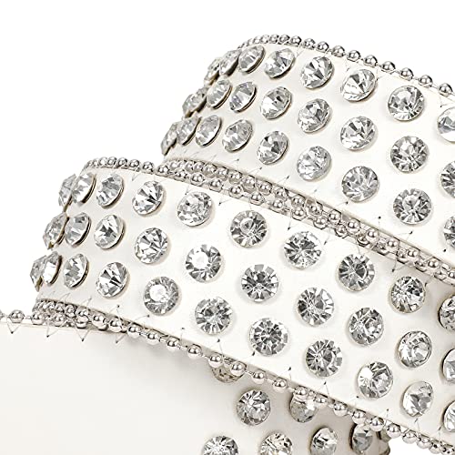 WHIPPY Women Rhinestones Leather Belts Bling Studded Western Cowgirl Waist Belt for Jeans Pants with Removable Buckle2