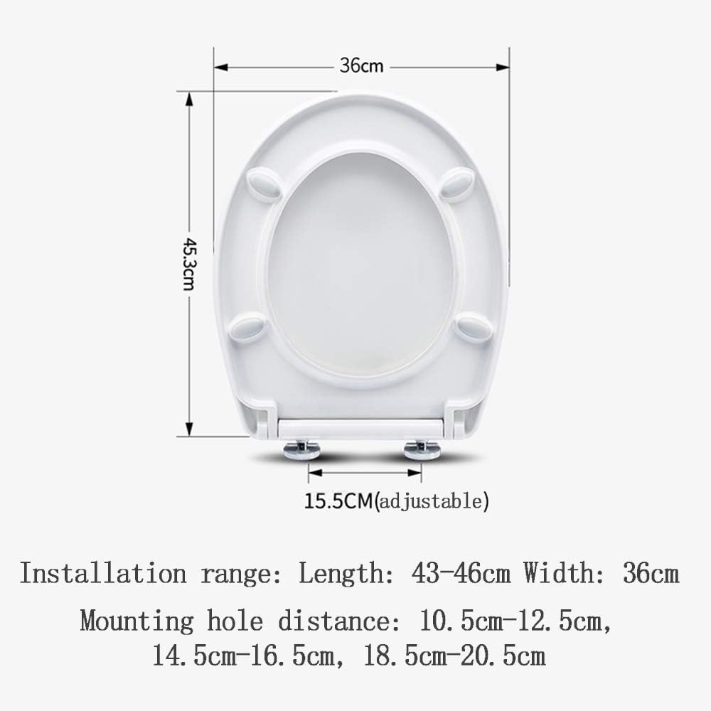 Toilet Lid, Seat will Slow Close, Never Loosen and Easily Remove