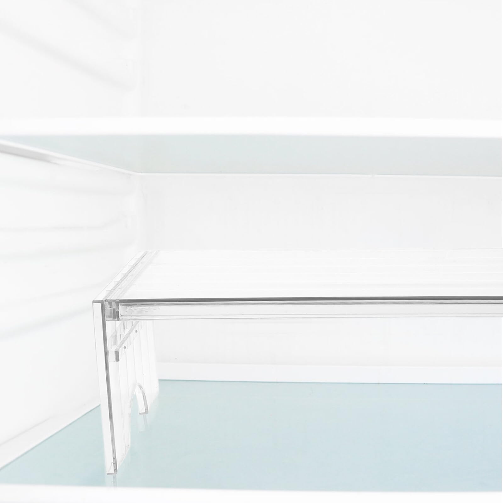 BESTonZON Organizer per Frigorifero a Ripiano Estensibile 2 Pezzi Pet
