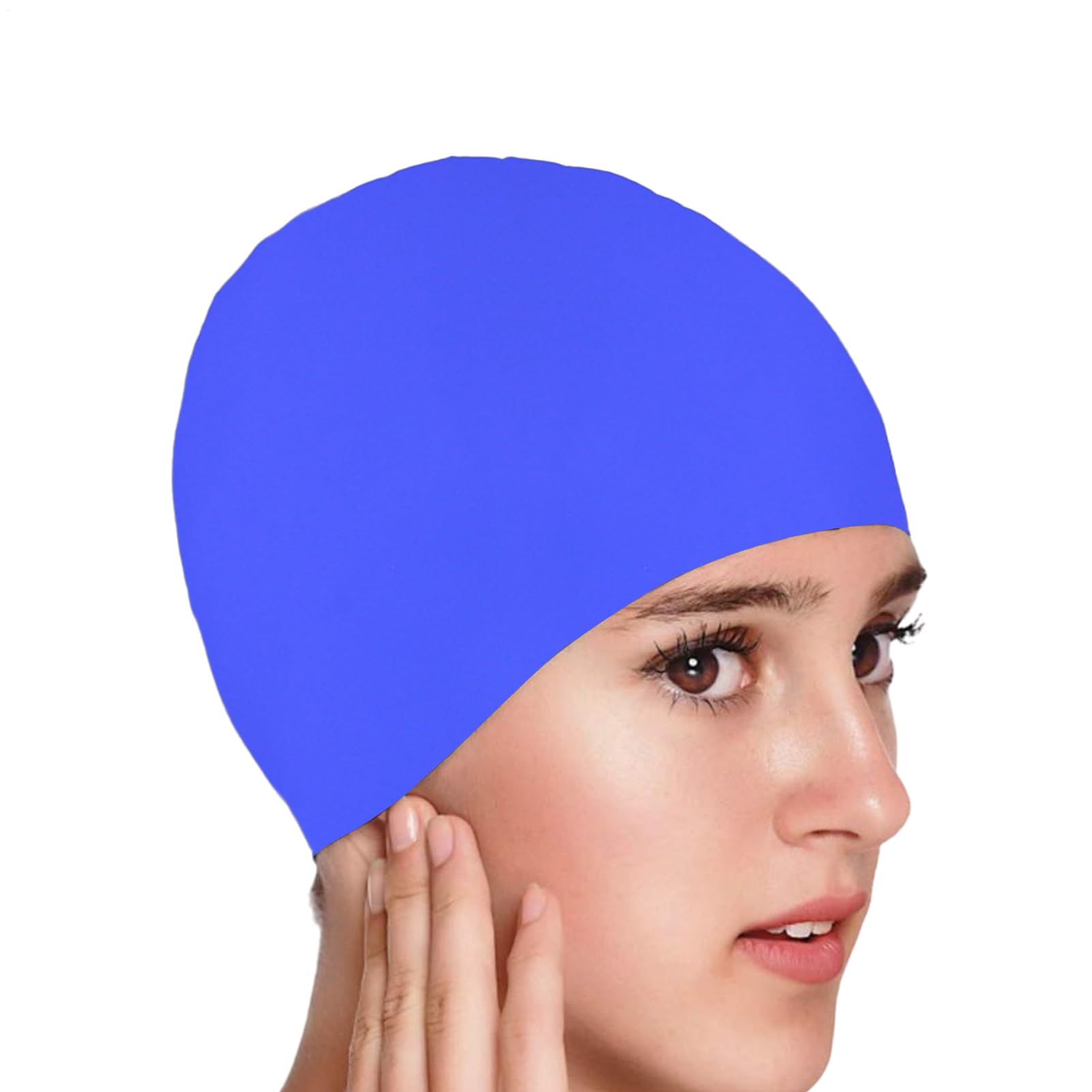 Badekappe Für Damen – Atmungsaktives Stretch-Nylongewebe, Plissiertes Design, Passt Kopfgrößen 32,5–70 Cm, Geeignet Für Langes Und Dickes Haar, Für Strand, Schwimmbad Und Urlaub Badekappe Für Damen – Atmungsaktives Stretch-Nylongewebe, Plissiertes Design, Passt Kopfgrößen 32,5–70 Cm, Geeignet Für Langes Und Dickes Haar, Für Strand, Schwimmbad Und Urlaub