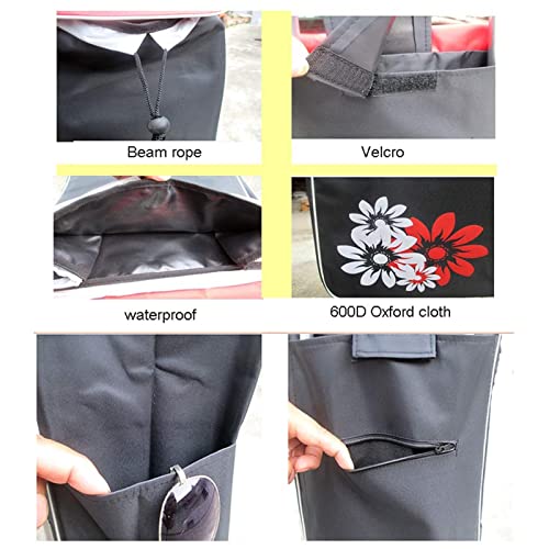 Einkaufstrolley-Ersatztasche - 46L Faltbare Trolley-Einkaufstasche, Einkaufswagentasche Mit Fronttasche… – Bild 4