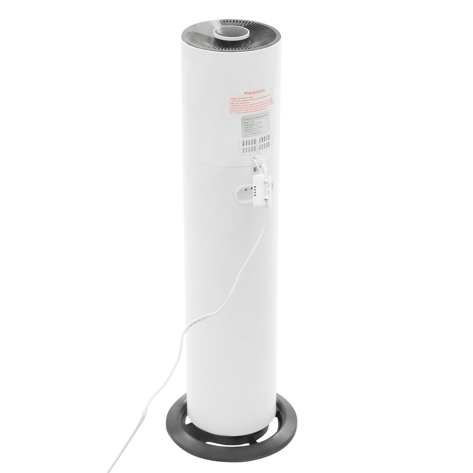 Humidificador de 8 L con esterilización UV, humidificación y purificación de aire para el hogar, dormitorio, oficina, apagado automático, relleno superior, silencioso, 35 dB, 3 niveles, cantidad de