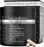 Formulation Factory Self Obsessed 10-in-1 Natural Testosterone Booster for Men, Testosterone Supplement for Men with Shilajit, Tongkat Ali, Fadogia Agrestis, 120 Capsules, 2 Month Supply